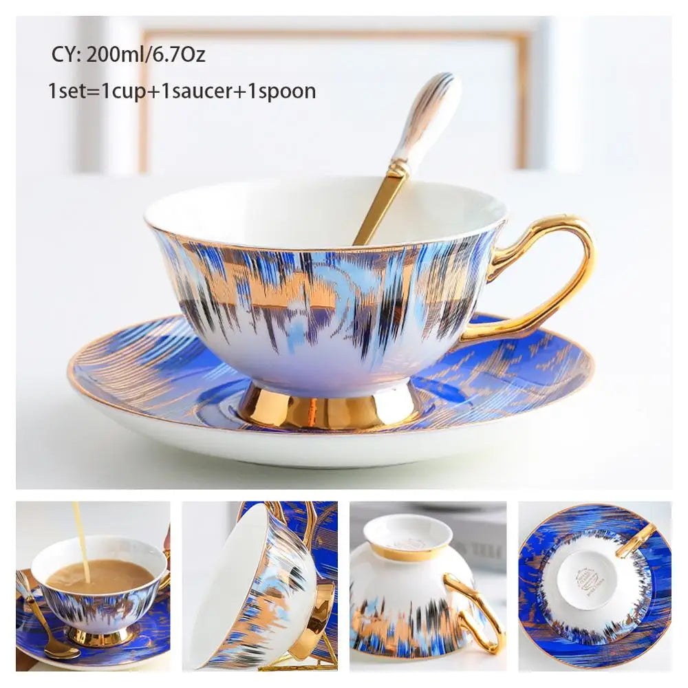 Bone China Porcelain  Tea & Coffee Set