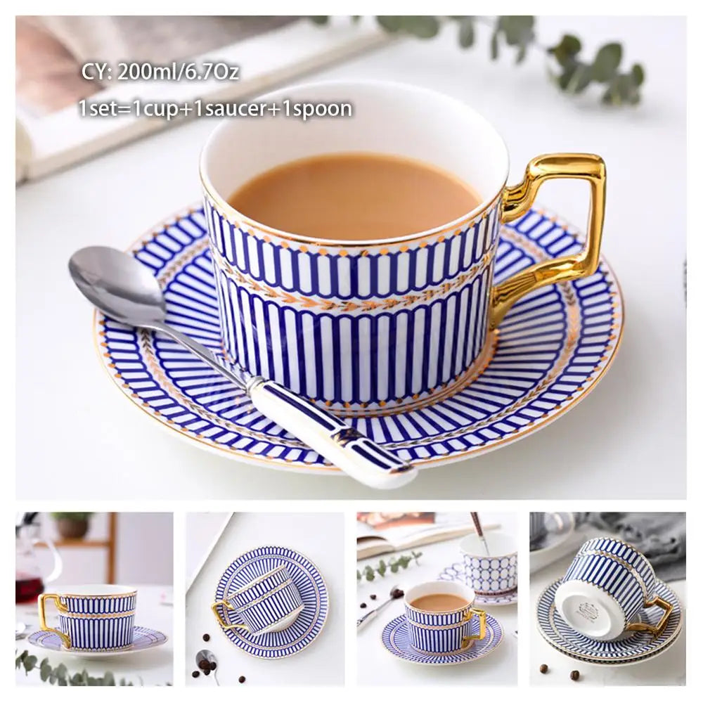 Bone China Porcelain  Tea & Coffee Set
