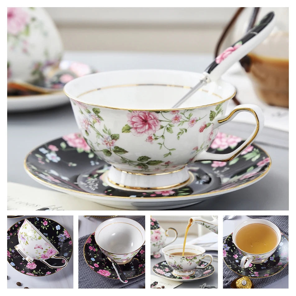 Bone China Porcelain  Tea & Coffee Set