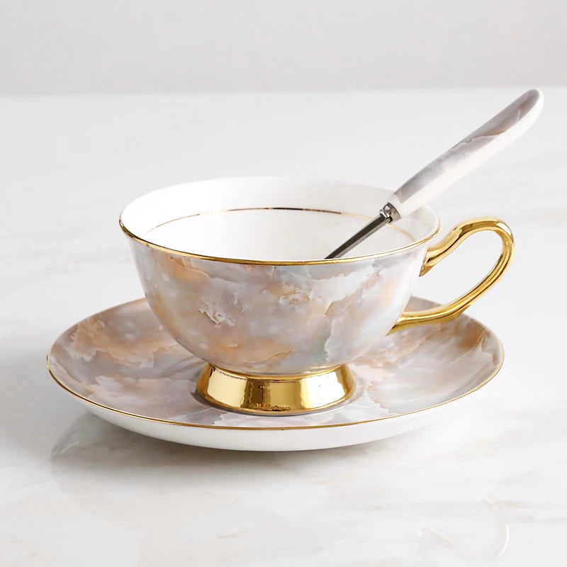 Bone China Porcelain  Tea & Coffee Set
