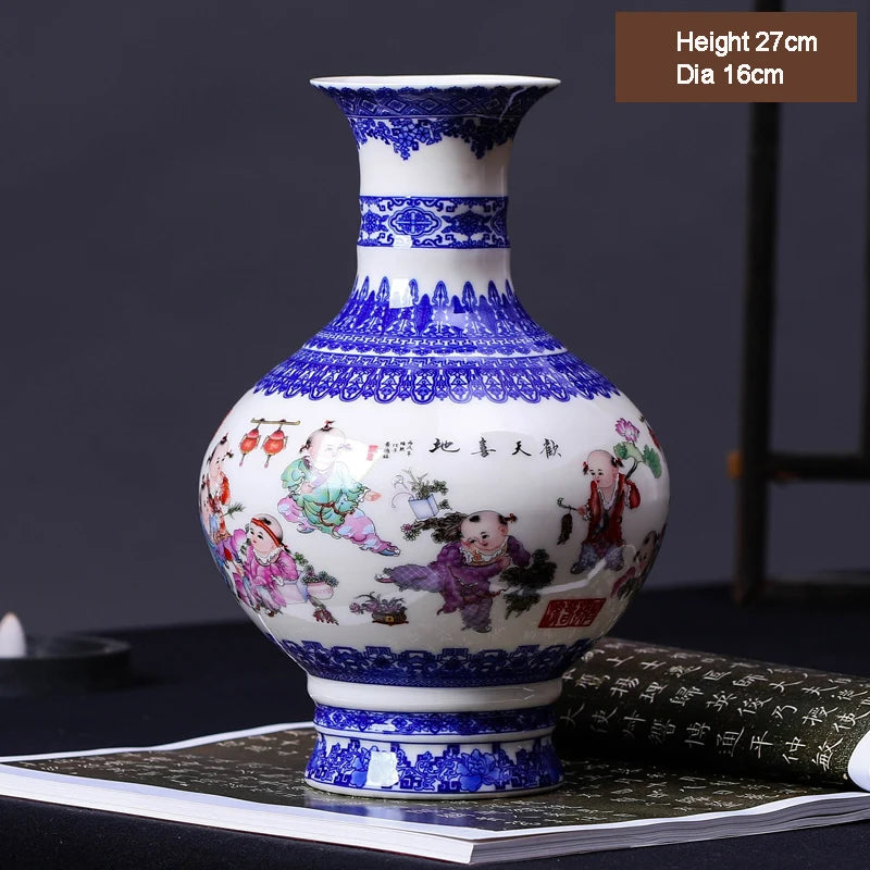 Antique Chinese Blue and White Ceramic Vase