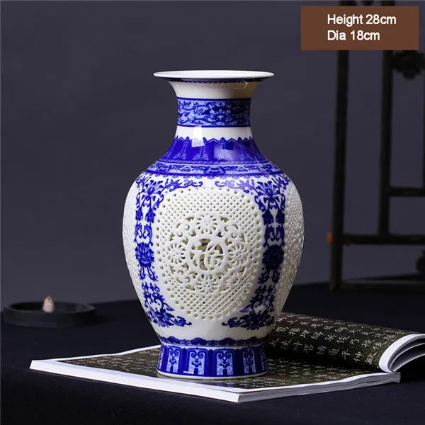 Antique Chinese Blue and White Ceramic Vase