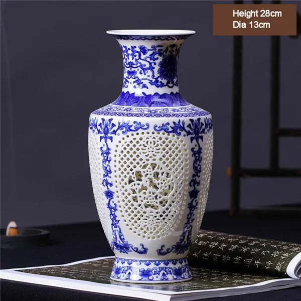 Antique Chinese Blue and White Ceramic Vase
