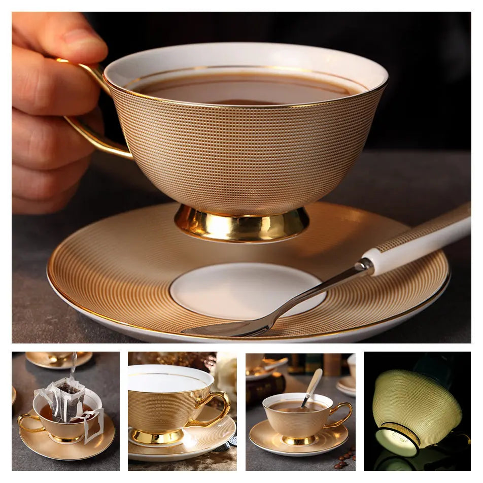 Bone China Porcelain  Tea & Coffee Set