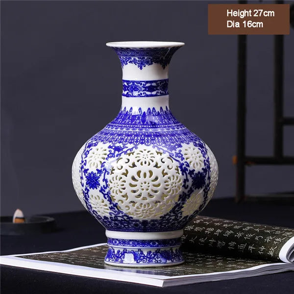 Antique Chinese Blue and White Ceramic Vase