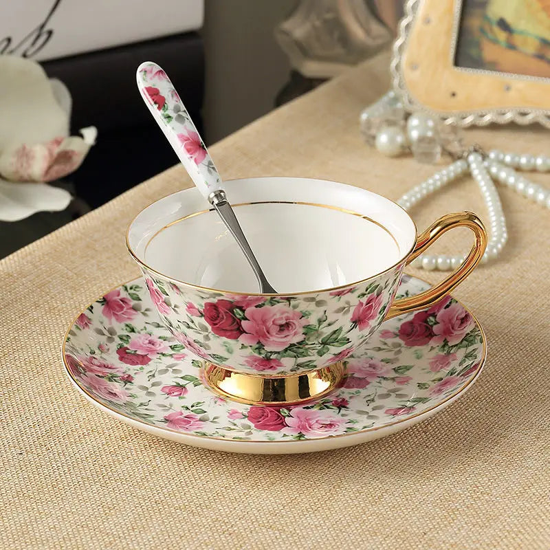 Bone China Porcelain  Tea & Coffee Set