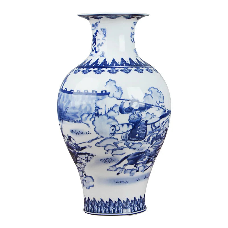 Classic Chinese Blue and White Ceramic Vase