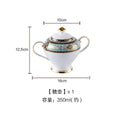 Gold Painted Bone China Porcelain Tea Set