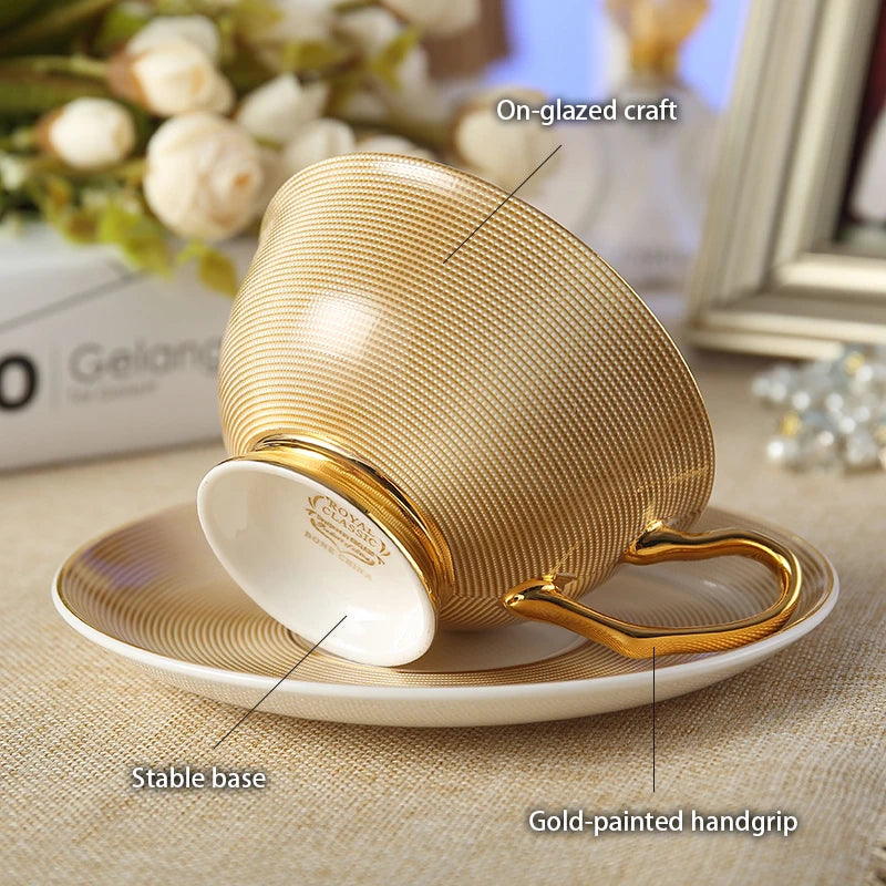Bone China Porcelain  Tea & Coffee Set