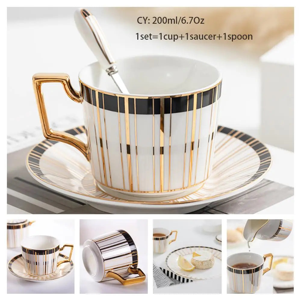 Bone China Porcelain  Tea & Coffee Set