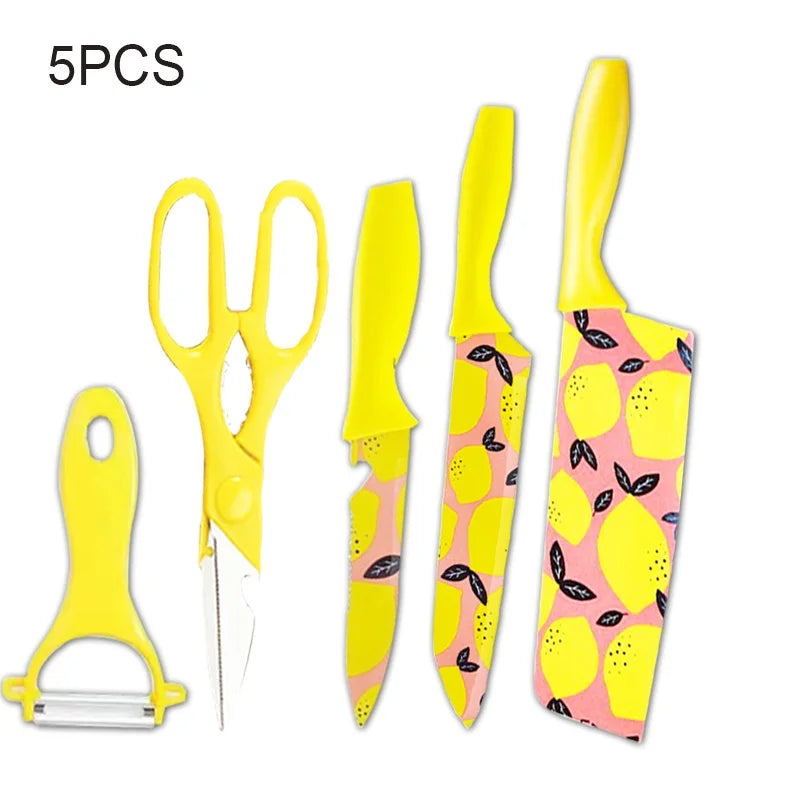 Colorful Kitchen Knives Set