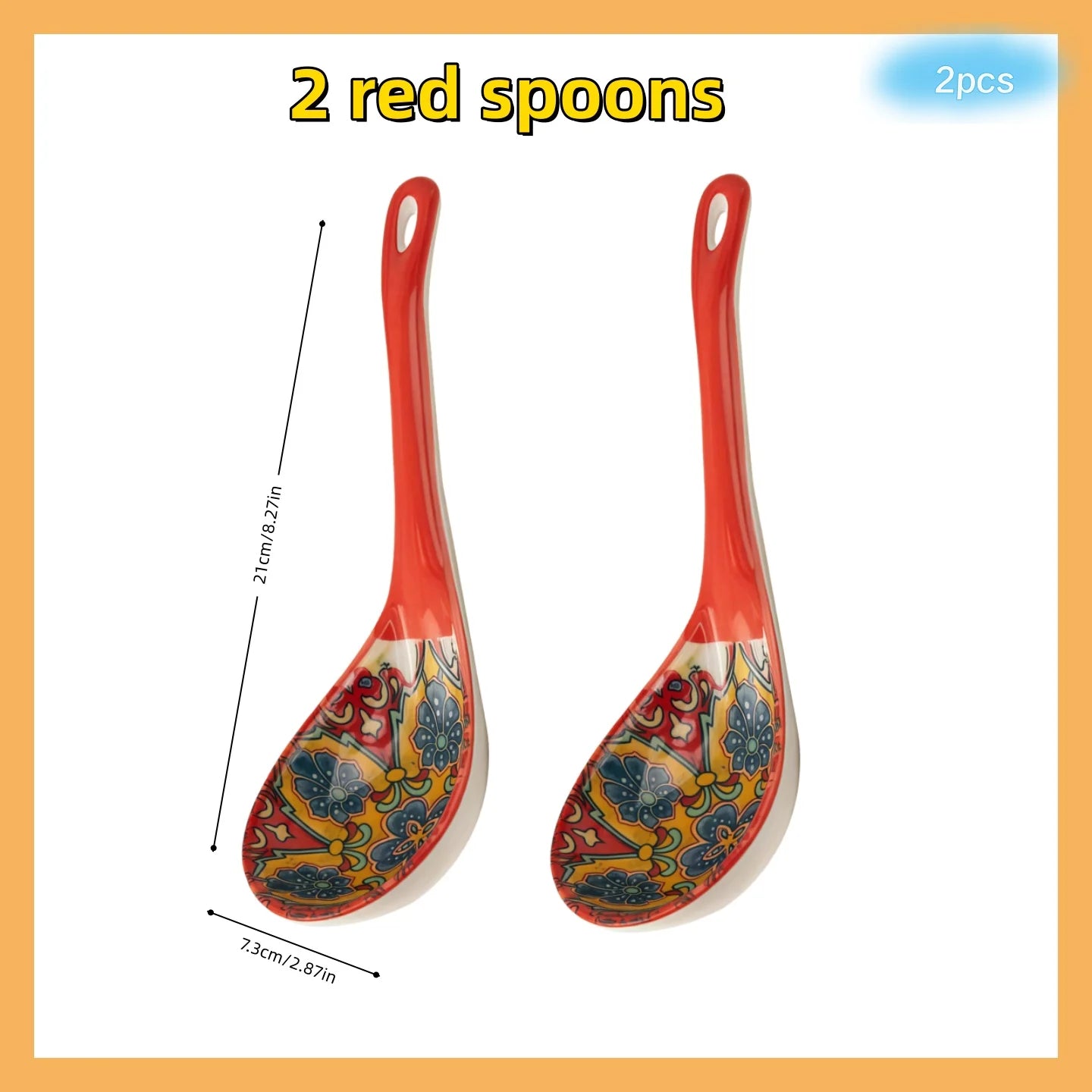 Bohemian Ceramic Serving Spoons Set