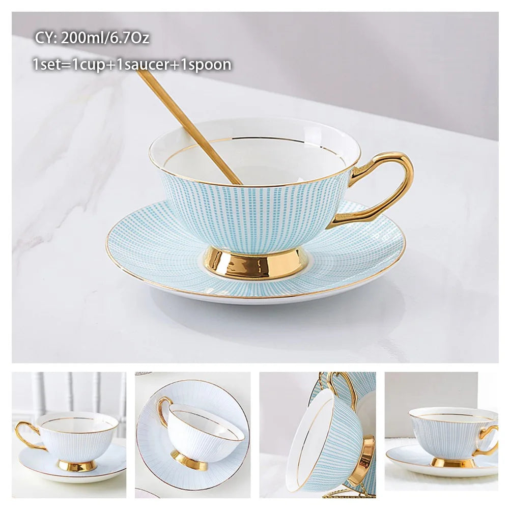Bone China Porcelain  Tea & Coffee Set