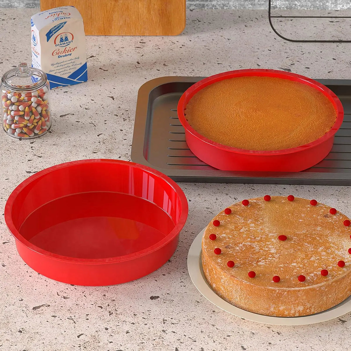 Round Cake Silicone Mold for Baking