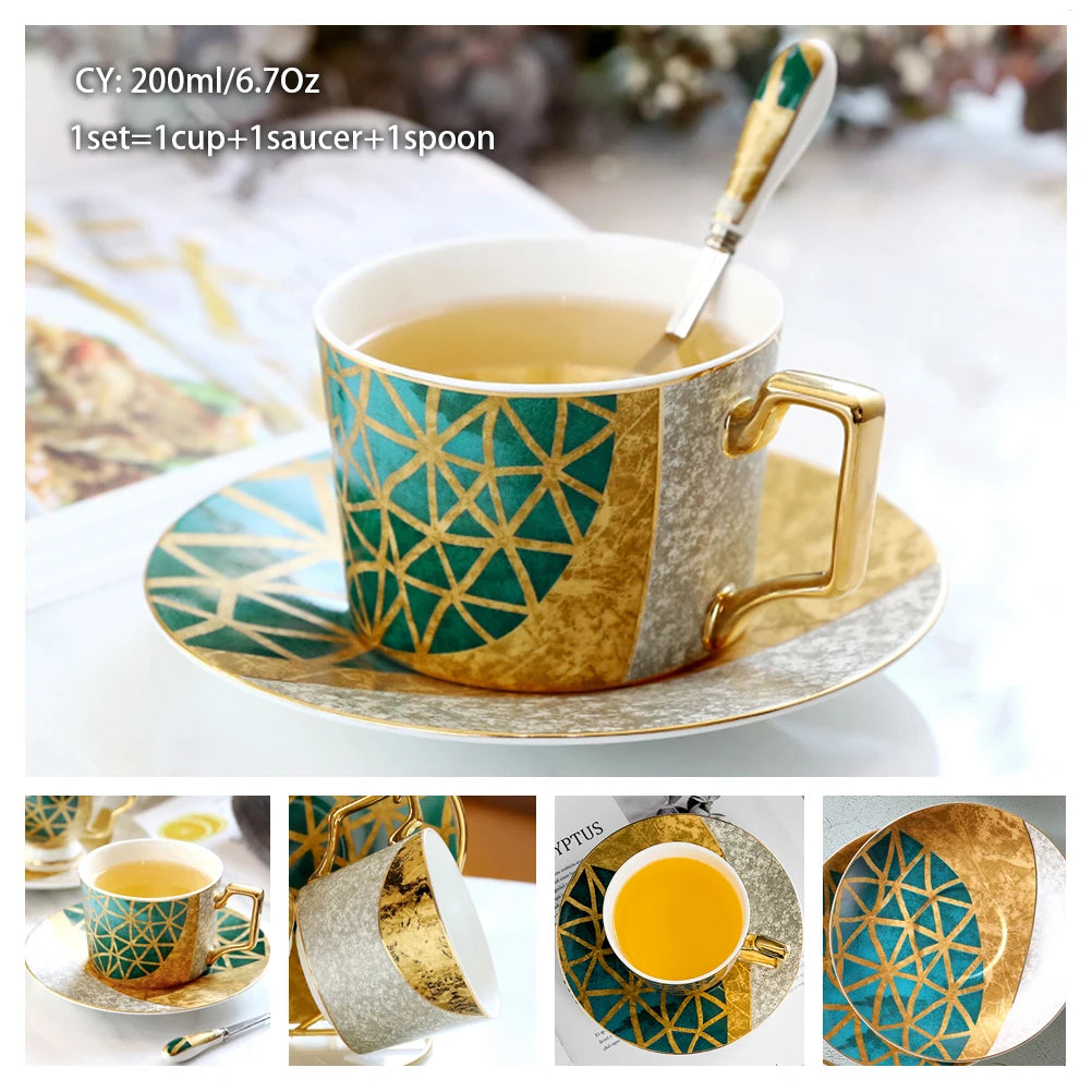 Bone China Porcelain  Tea & Coffee Set