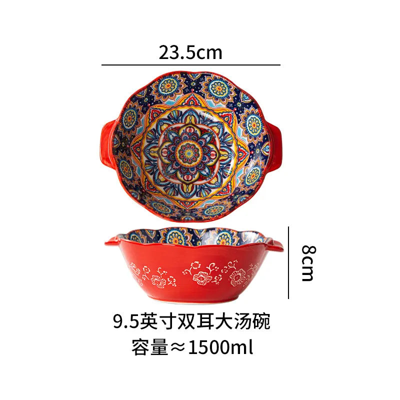 Bohemian Ceramic Tableware
