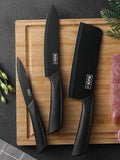 3/5pcs Kitchen high-grade Black Knife Set