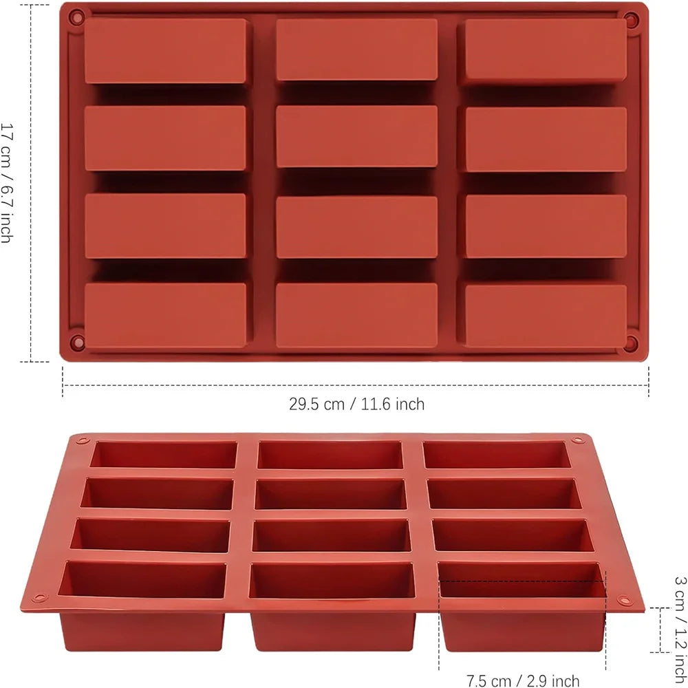 Silicone Candy Molds for Baking Granola or Chocolate Bars