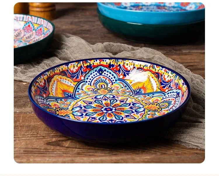 7in or 8in Ceramic Bohemian Plates