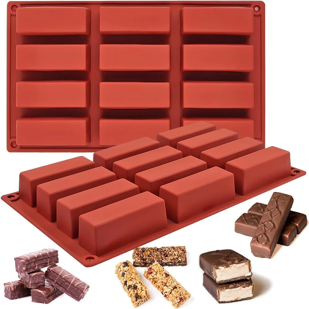 Silicone Candy Molds for Baking Granola or Chocolate Bars