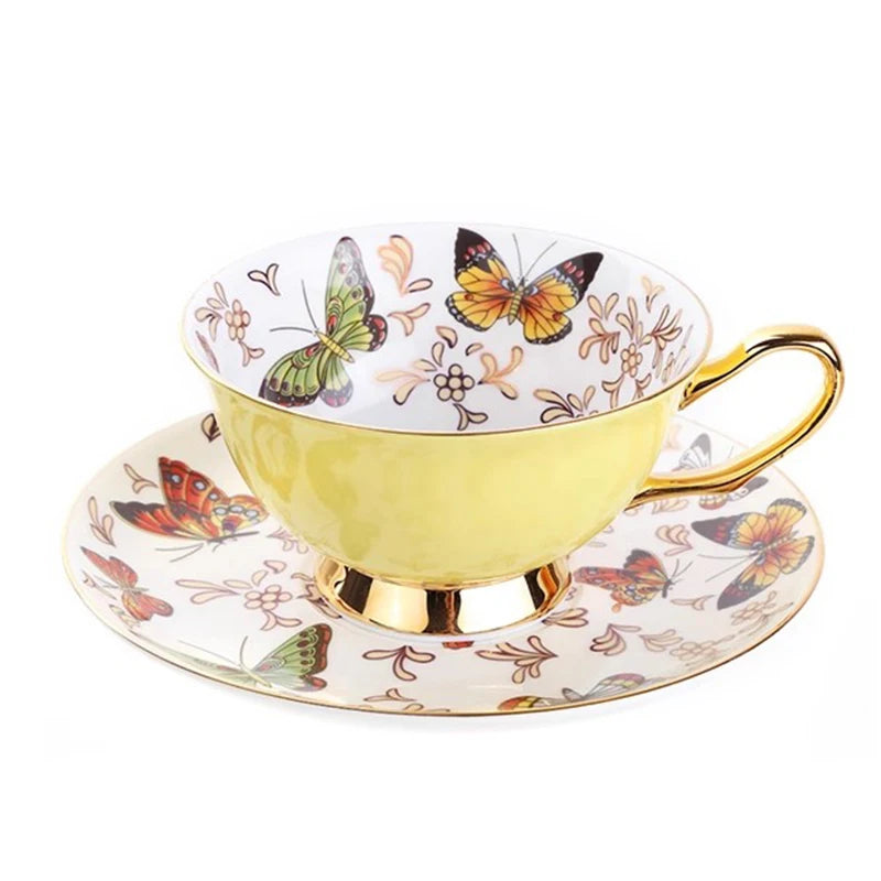 Fine Bone China Tea Cup Set