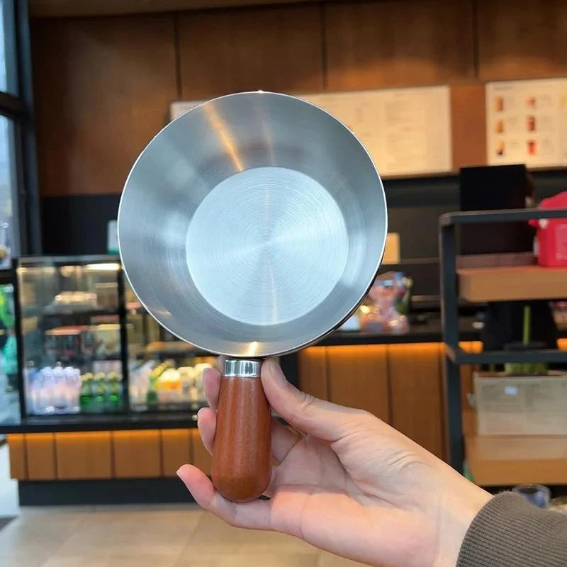 Stainless Steel pan with Wooden Handle