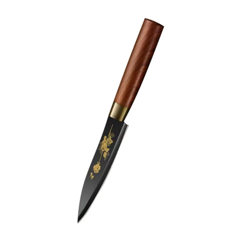 Deluxe Gold Titanium Plated Stainless Steel Kitchen Knives
