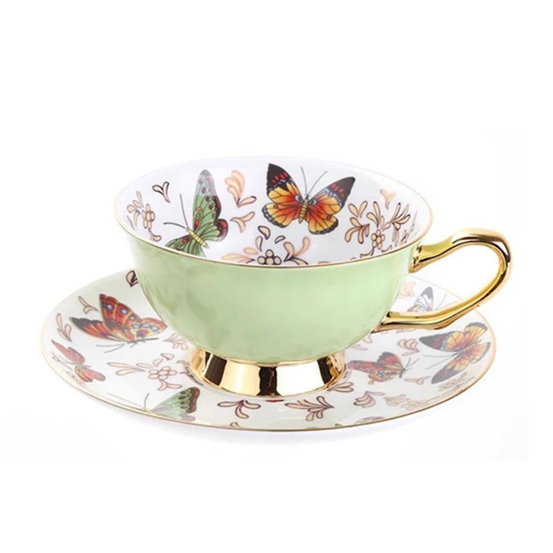 Fine Bone China Tea Cup Set