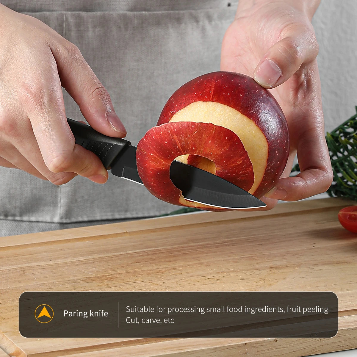 3/5pcs Kitchen high-grade Black Knife Set