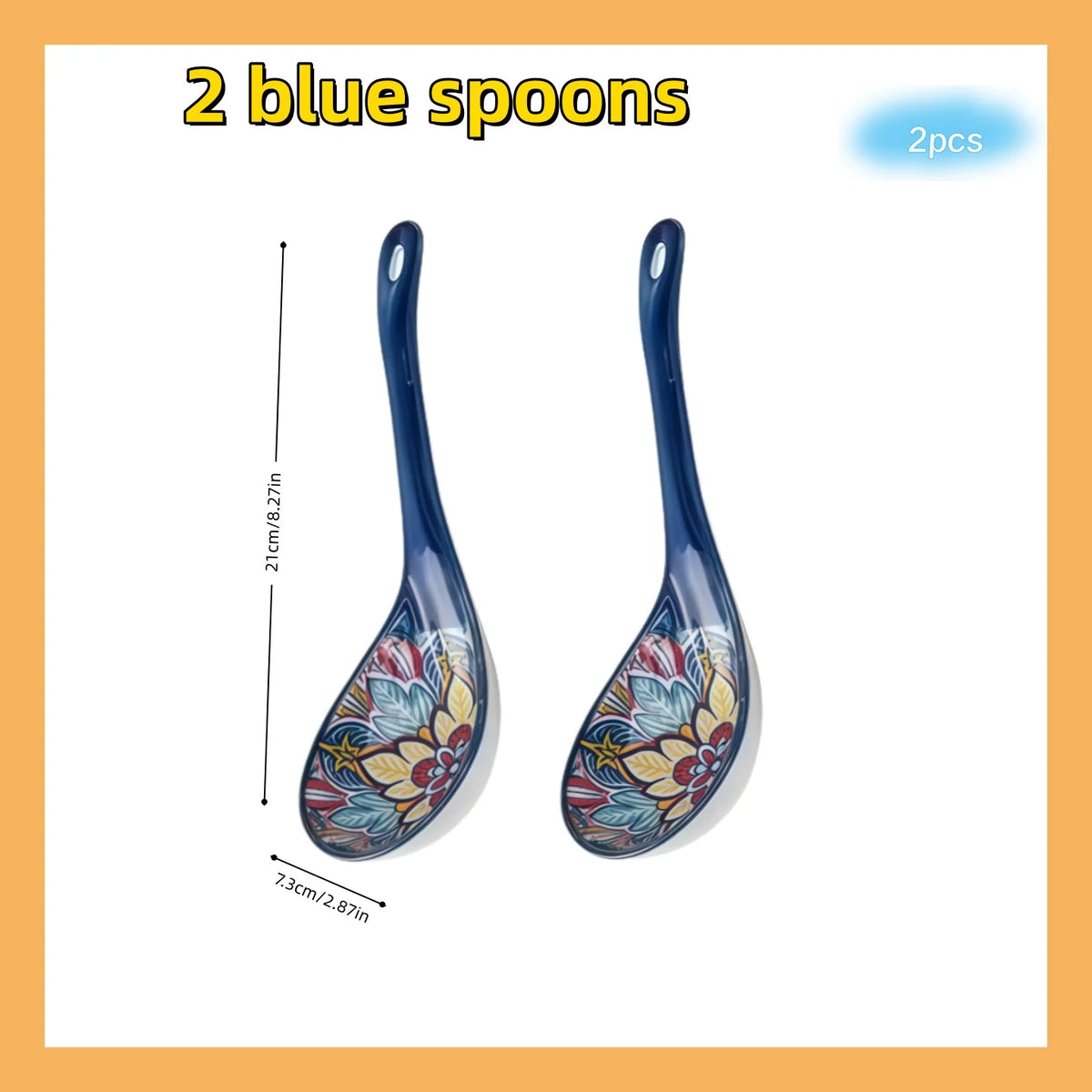 Bohemian Ceramic Serving Spoons Set