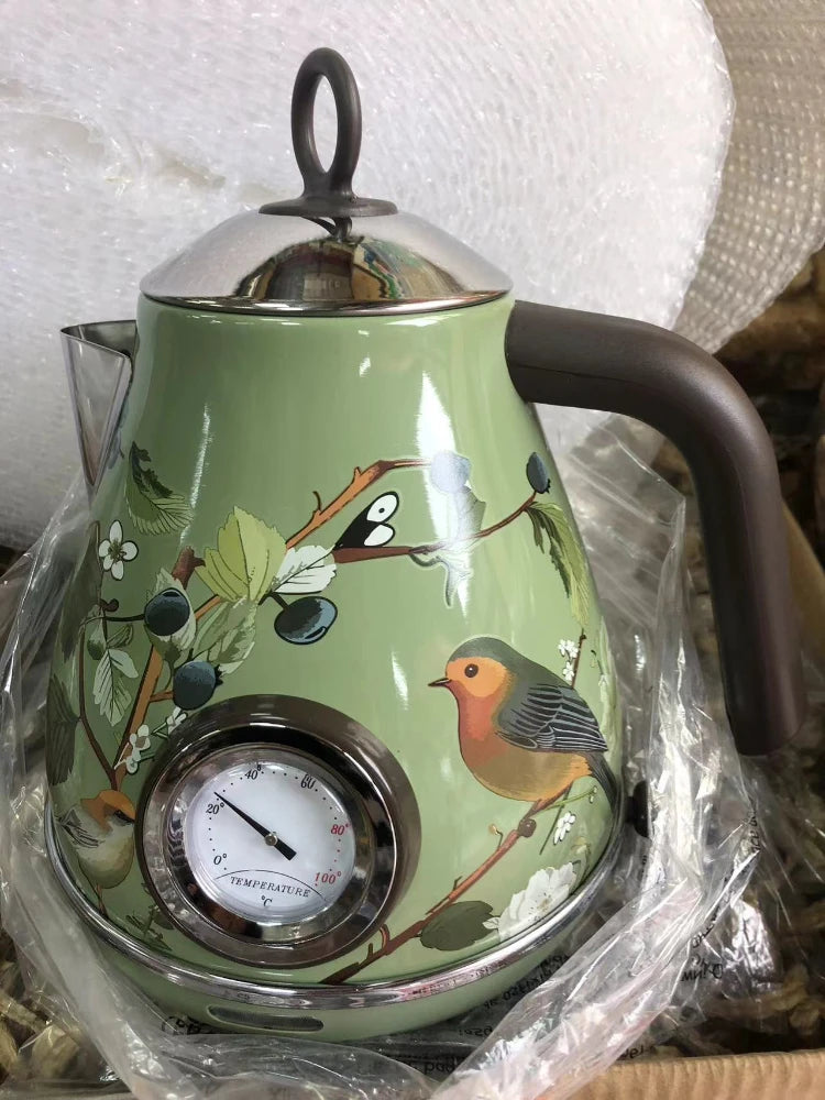 Retro Green Electric Kettle 1.7L