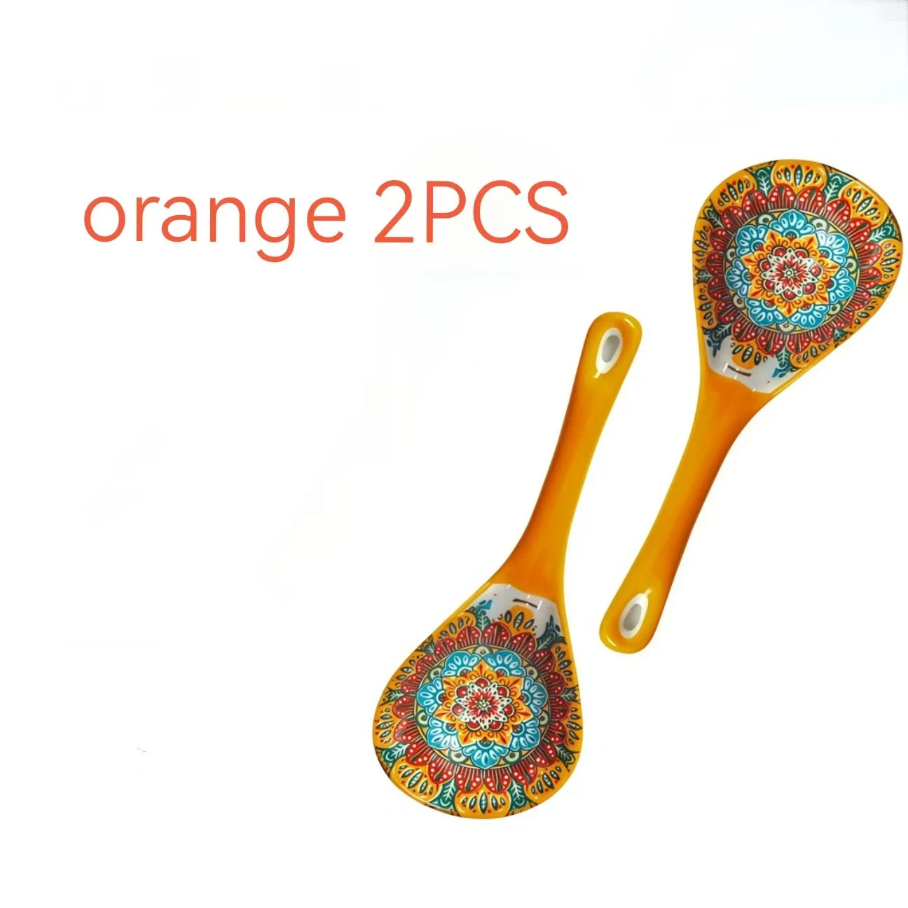 Bohemian Ceramic Serving Spoons Set
