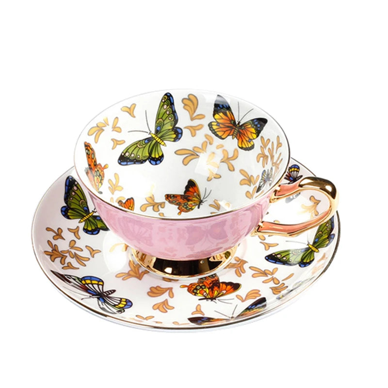 Fine Bone China Tea Cup Set