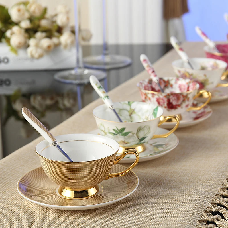 Bone China Porcelain  Tea & Coffee Set