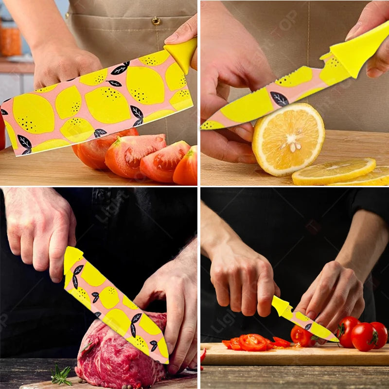Colorful Kitchen Knives Set