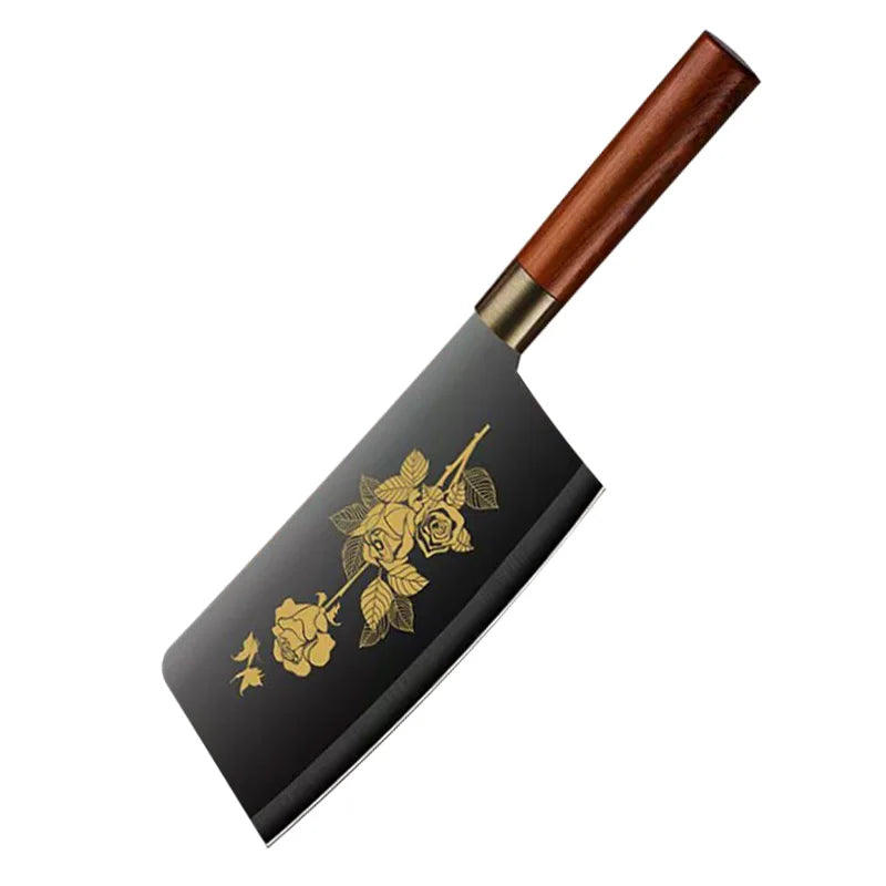 Deluxe Gold Titanium Plated Stainless Steel Kitchen Knives