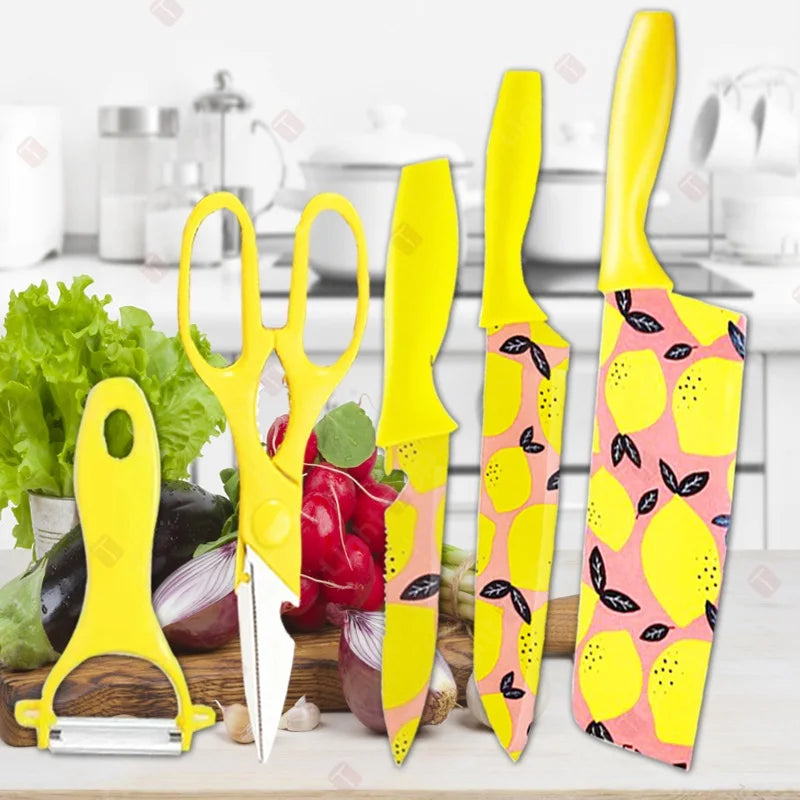 Colorful Kitchen Knives Set