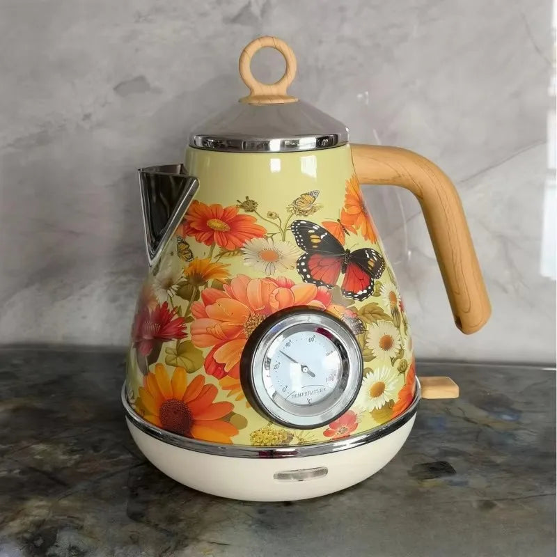 Retro Green Electric Kettle 1.7L