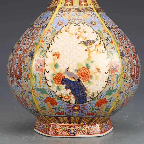 Antique Porcelain Enamel Vase New Chinese style