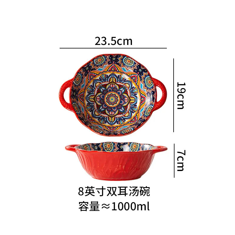 Bohemian Ceramic Tableware