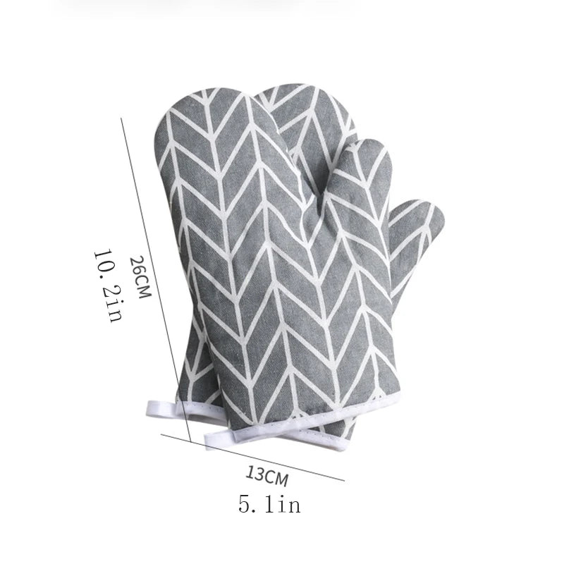 2pcs Heat-insulating Kitchen Gloves