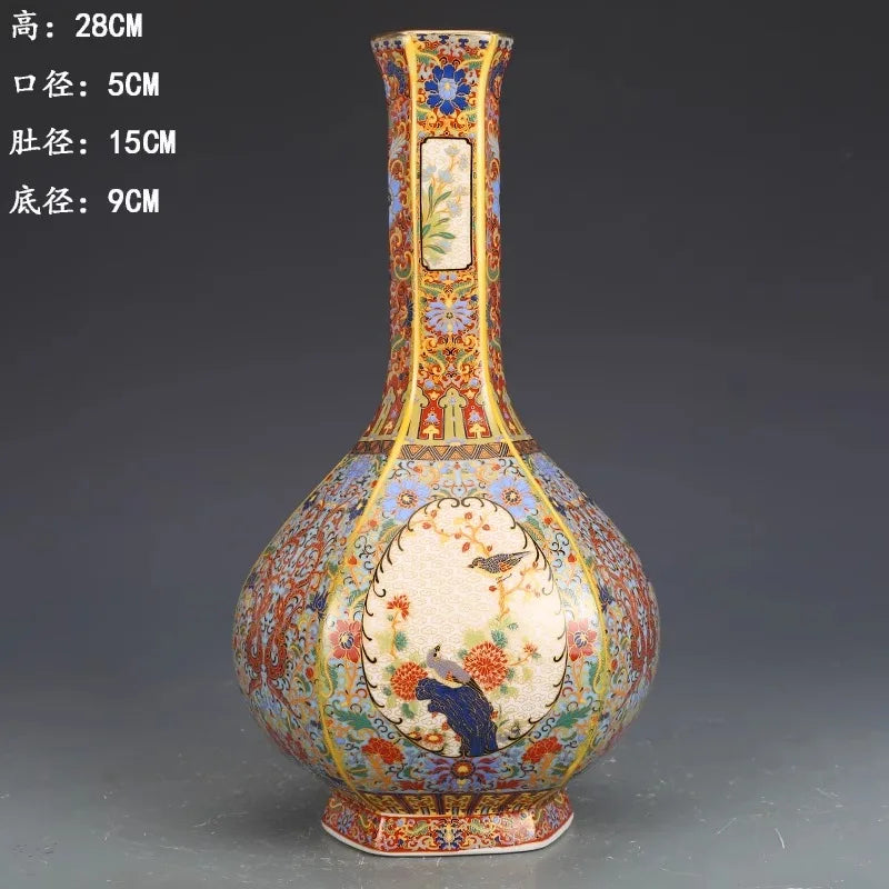 Antique Porcelain Enamel Vase New Chinese style