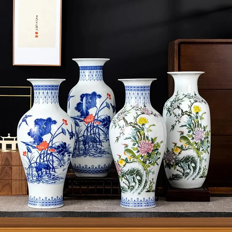 Chinese Style Ceramic Flower Vase