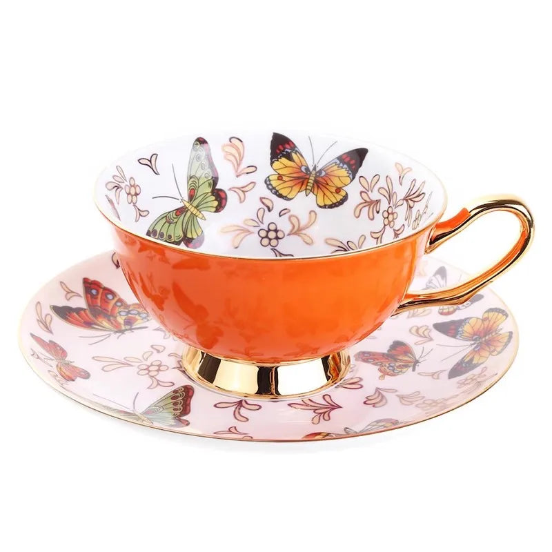 Fine Bone China Tea Cup Set