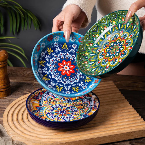 7in or 8in Ceramic Bohemian Plates